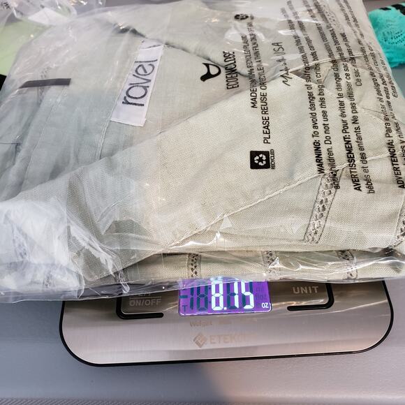 Vintage Ravel Button Up Shirt Women 2X Sage Green Short Sleeve Ramie Coastal - Picture 16 of 16